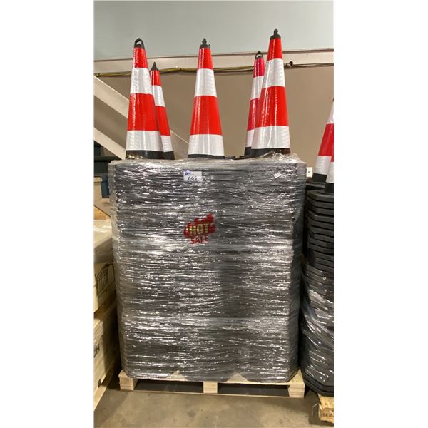 PALLET OF INDUSTRIAL REFLECTIVE TRAFFIC CONES *MUST TAKE ALL ON PALLET*