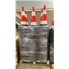 Image 1 : PALLET OF INDUSTRIAL REFLECTIVE TRAFFIC CONES *MUST TAKE ALL ON PALLET*