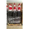 Image 1 : PALLET OF INDUSTRIAL REFLECTIVE TRAFFIC CONES *MUST TAKE ALL ON PALLET*