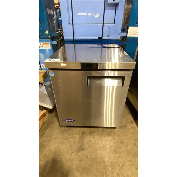 ATOSA MGF8401GR SINGLE DOOR STAINLESS STEEL COMMERCIAL ELECTRIC MOBILE UNDERCOUNTER REFIGERATOR