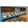 Image 1 : SHELF OF 10 COMMERCIAL METAL BEER KEGS *MUST TAKE ALL ON SHELF*