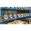 Image 1 : SHELF OF 8 COMMERCIAL METAL BEER KEGS *MUST TAKE ALL ON SHELF*