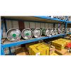 Image 1 : SHELF OF 8 COMMERCIAL METAL BEER KEGS *MUST TAKE ALL ON SHELF*