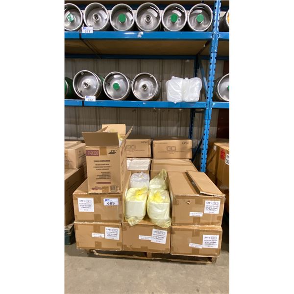 PALLET OF ASSORTED COMMERCIAL TAKE-OUT CONTAINERS *MUST TAKE ALL ON PALLET*