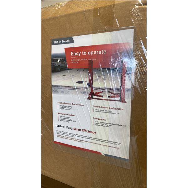 TPL INDUSTRIAL 10,000 LB CAPACITY 2-POST 4 POINT VEHICLE LIFT *COLOR RED*
