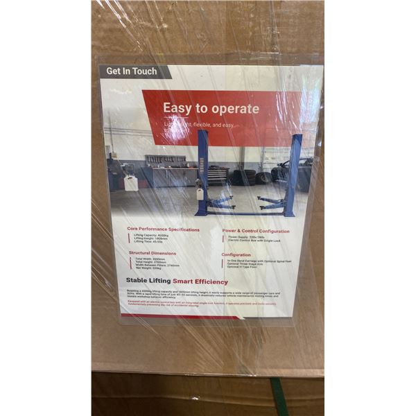 TPL INDUSTRIAL 10,000 LB CAPACITY 2-POST 4 POINT VEHICLE LIFT *COLOR BLUE*