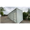 Image 2 : GREY 40' 52,910 LB MAX CAPACITY INDUSTRIAL TRANSPORT CONTAINER WITH 4 DUAL SWING SIDE DOORS DUAL