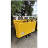 Image 5 : SDLANCH CDWS25 YELLOW RIDE ON GAS POWERED MINI CRAWLER DUMPER, 3 SPEED, 9" TRACKS, MANUAL DUMP BOX