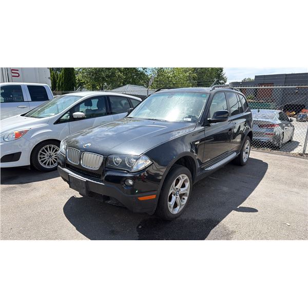 2010 BMW X3 X DRIVE 30I 4DRSW BLACK VIN WBXPC9C40AWK16151