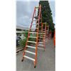 Image 1 : ALLRIGHT 10' ORANGE CARBON FIBER INDUSTRIAL PLATFORM LADDER