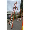 Image 2 : ALLRIGHT 10' ORANGE CARBON FIBER INDUSTRIAL PLATFORM LADDER