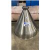 Image 1 : STAINLESS STEEL 16" DIAMETER COMMERCIAL CONE FEEDER HOPPER