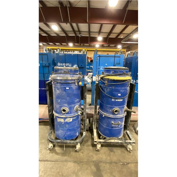 2 DIAMOND VANTAGE DC3300 MOBILE ELECTRIC INDUSTRIAL WAREHOUSE VACUUMS *NO HOSES*