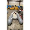 Image 2 : SEA ROVER GREY 8' INFLATABLE 2 PERSON PREMIUM INFLATABLE TENDER BOAT WITH FOOT PUMP *HAS LEAK,