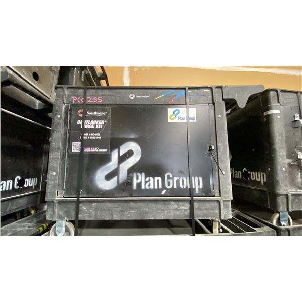 SOUTHWIRE BLACK PLASTIC / METAL  2 TIER 46"L X 26"W X 33 1/2"H INDUSTRIAL MOBILE PRODUCT / TOOL
