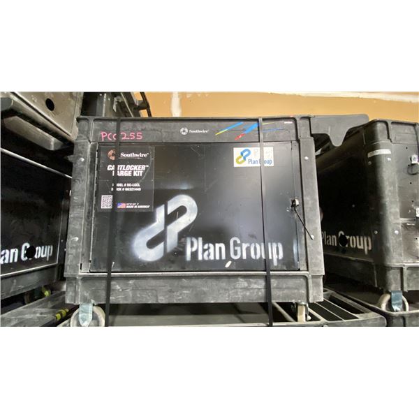 SOUTHWIRE BLACK PLASTIC / METAL  2 TIER 46"L X 26"W X 33 1/2"H INDUSTRIAL MOBILE PRODUCT / TOOL