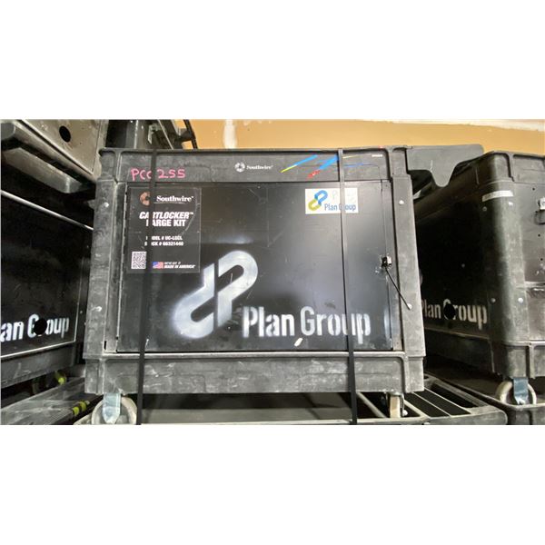 SOUTHWIRE BLACK PLASTIC / METAL  2 TIER 46"L X 26"W X 33 1/2"H INDUSTRIAL MOBILE PRODUCT / TOOL