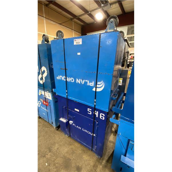 2 BLUE METAL SINGLE DOOR SINGLE DRAWER HEAVY DUTY MOBILE TOOL STORAGE CHEST