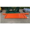 Image 5 : RACKSTEEL PALLET RACKING WITH (9)- 8 FT GREEN UPRIGHTS, (10)- 8 FT ORANGE SIDE RAILS, (2)- 12 FT