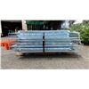 Image 7 : RACKSTEEL PALLET RACKING WITH (9)- 8 FT GREEN UPRIGHTS, (10)- 8 FT ORANGE SIDE RAILS, (2)- 12 FT
