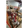 Image 4 : 9 SILVER SANCTION POSTS WITH 8 RED VELVET ROPES *CART NOT INCLUDED*