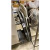 Image 4 : GROUP OF ASSORTED ITEMS- STATIONARY CLOTHING RACK, PLANTER POT, FOLDING CHAIRS, PLASTIC 4 WHEEL