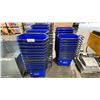 Image 1 : APPROX 64 BLUE MOBILE SHOPPING BASKETS