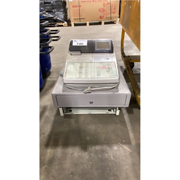SHARP UP-700 POS SYSTEM, SHARP XE-A202A COMMERCIAL CASH REGISTER & EXTRA CASH DRAWER *MISSING
