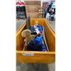 Image 5 : YELLOW PLASTIC/METAL MOBILE PRODUCT BIN APPROX 4' X 2' X 33"H WITH ASSORTED CONTENTS