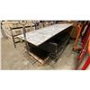 Image 2 : PALLET OF ASSORTED BLACK COMMERCIAL DISPLAY RACKING & LARGE WHITEBOARD *MUST TAKE ALL*