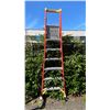 Image 1 : WERNER PODIUM 6' ORANGE CARBON FIBER INDUSTRIAL PLATFORM LADDER