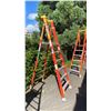 Image 3 : WERNER PODIUM 6' ORANGE CARBON FIBER INDUSTRIAL PLATFORM LADDER