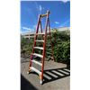 Image 2 : WERNER PODIUM 6' ORANGE CARBON FIBER INDUSTRIAL PLATFORM LADDER