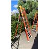 Image 3 : WERNER PODIUM 6' ORANGE CARBON FIBER INDUSTRIAL PLATFORM LADDER