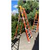 Image 3 : WERNER PODIUM 6' ORANGE CARBON FIBER INDUSTRIAL PLATFORM LADDER