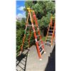 Image 3 : WERNER PODIUM 6' ORANGE CARBON FIBER INDUSTRIAL PLATFORM LADDER