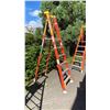 Image 3 : WERNER PODIUM 6' ORANGE CARBON FIBER INDUSTRIAL PLATFORM LADDER