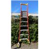 Image 1 : WERNER PODIUM 6' ORANGE CARBON FIBER INDUSTRIAL PLATFORM LADDER