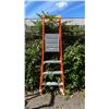 Image 1 : ALLRIGHT 4' ORANGE CARBON FIBER INDUSTRIAL PLATFORM LADDER