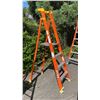 Image 3 : ALLRIGHT 4' ORANGE CARBON FIBER INDUSTRIAL PLATFORM LADDER