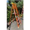 Image 3 : ALLRIGHT 4' ORANGE CARBON FIBER INDUSTRIAL PLATFORM LADDER
