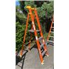 Image 3 : ALLRIGHT 4' ORANGE CARBON FIBER INDUSTRIAL PLATFORM LADDER
