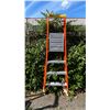 Image 1 : ALLRIGHT 4' ORANGE CARBON FIBER INDUSTRIAL PLATFORM LADDER