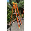 Image 3 : ALLRIGHT 4' ORANGE CARBON FIBER INDUSTRIAL PLATFORM LADDER