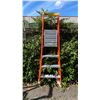 Image 1 : ALLRIGHT 4' ORANGE CARBON FIBER INDUSTRIAL PLATFORM LADDER