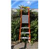 Image 1 : ALLRIGHT 4' ORANGE CARBON FIBER INDUSTRIAL PLATFORM LADDER