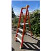 Image 2 : ALLRIGHT 4' ORANGE CARBON FIBER INDUSTRIAL PLATFORM LADDER