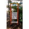 Image 1 : ALLRIGHT 2' ORANGE CARBON FIBER INDUSTRIAL PLATFORM LADDER