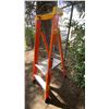 Image 2 : ALLRIGHT 2' ORANGE CARBON FIBER INDUSTRIAL PLATFORM LADDER