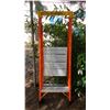 Image 1 : ALLRIGHT 2' ORANGE CARBON FIBER INDUSTRIAL PLATFORM LADDER